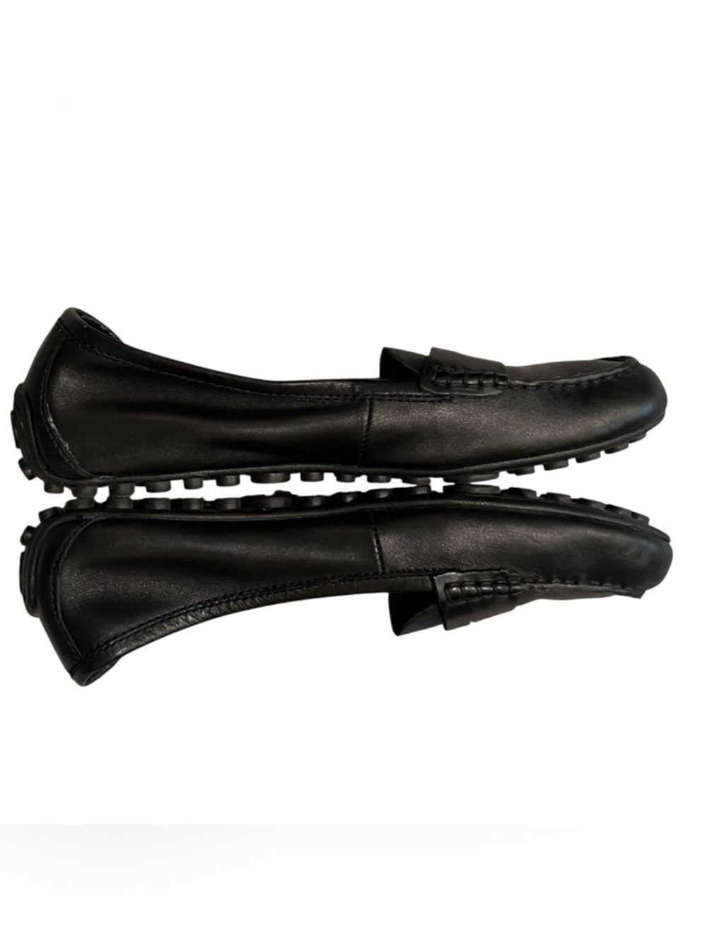 Born Malena Black Leather Driving Shoes Penny Loafers — Size 7.5 - Picture 6 of 12